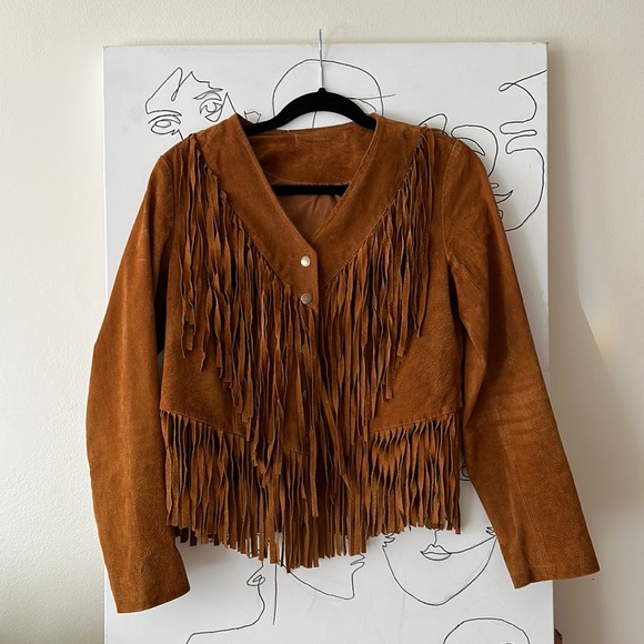 SOLD Rodeo Western Cowboy Cowgirl Fringe Jacket XS - Picture 4 of 13